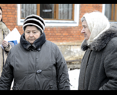 Жительницы дома в Щекино