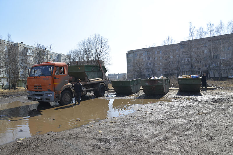 Площадка для мусорных баков