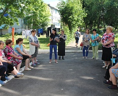 Встреча с жителями дома №3 по улице Парковой в п.Куркино 